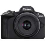 Câmera Digital Canon EOS R50 24.2MP 3.0" Lente RF-S 18-45MM IS STM + Lente RF-S 55-210MM IS STM